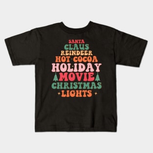 Holiday Movie and hot Cocoa Kids T-Shirt